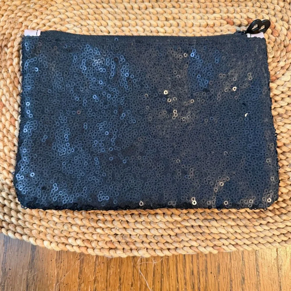 Betty Boop x IPSY Makeup Bag Reversible Sequin Cosmetic Pouch Faux Leather